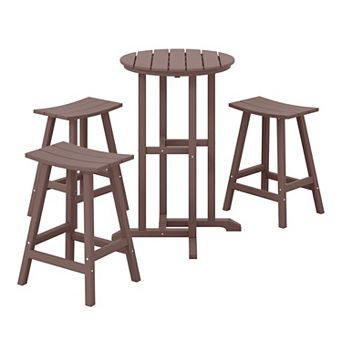 Westintrends 4 pc Outdoor/patio Counter Bistro Set