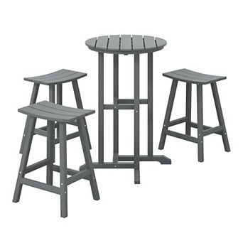 Westintrends 4 pc Outdoor/patio Counter Bistro Set