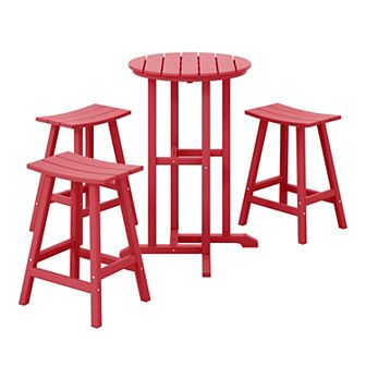 Westintrends 4 pc Outdoor/patio Counter Bistro Set