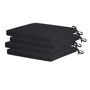 Westintrends Outdoor/patio Dining Chair Square Seat Cushion (set Of 4), 19" X 18"