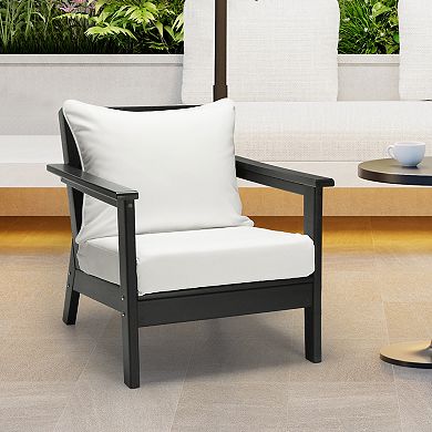 Westintrends Outdoor/patio Chair Deep Seat And Back Cushion, 25" X 25"