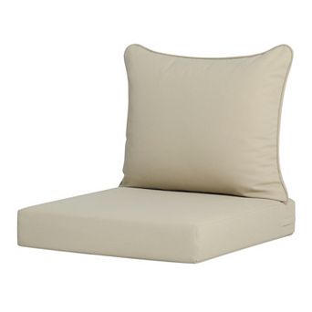 Westintrends Outdoor/patio Chair Deep Seat And Back Cushion, 25" X 25"