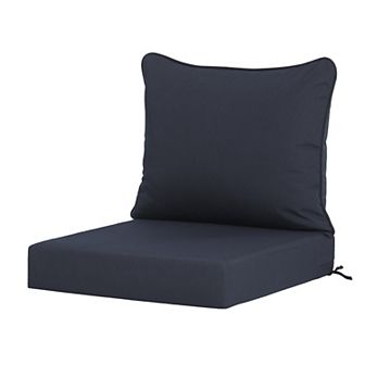 Westintrends Outdoor/patio Chair Deep Seat And Back Cushion, 25" X 25"