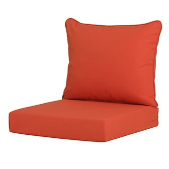 Westintrends Outdoor/patio Chair Deep Seat And Back Cushion, 25" X 25"