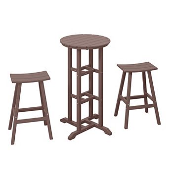 Westintrends 3 pc Outdoor/patio Bar Bistro Set