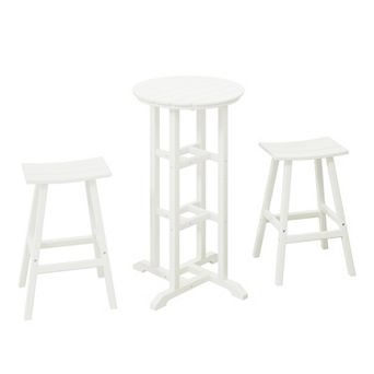 Westintrends 3 pc Outdoor/patio Bar Bistro Set