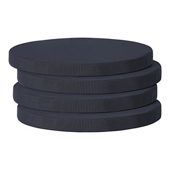 Westintrends Outdoor/patio Dining Chair Round Seat Cushion (set Of 4), 16" X 16"