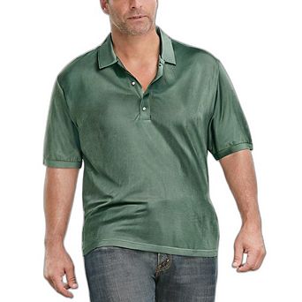 KingSize Men's Big & Tall Longer-Length Shrink-Less Cotton Polo Shirt