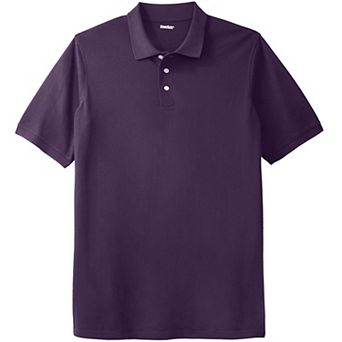 KingSize Men's Big & Tall Longer-Length Shrink-Less Cotton Polo Shirt