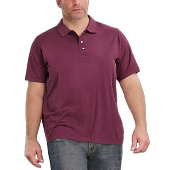 KingSize Men's Big & Tall Longer-Length Shrink-Less Cotton Polo Shirt