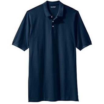 KingSize Men's Big & Tall Longer-Length Shrink-Less Cotton Polo Shirt