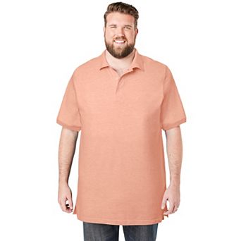 KingSize Men's Big & Tall Longer-Length Shrink-Less Cotton Polo Shirt