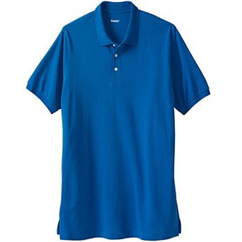 KingSize Men's Big & Tall Longer-Length Shrink-Less Cotton Polo Shirt