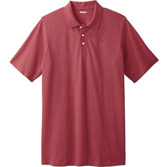 KingSize Men's Big & Tall Longer-Length Shrink-Less Cotton Polo Shirt