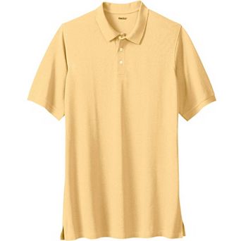KingSize Men's Big & Tall Longer-Length Shrink-Less Cotton Polo Shirt
