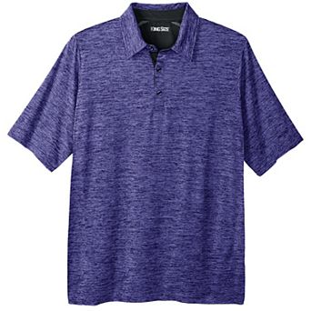 Kingsize Men's Big & Tall No Sweat Polo