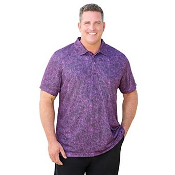Kingsize Men's Big & Tall No Sweat Polo