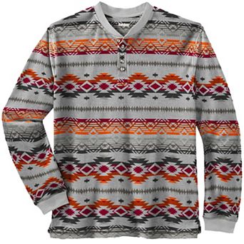 KingSize Men's Big & Tall Waffle-Knit Thermal Henley Tee