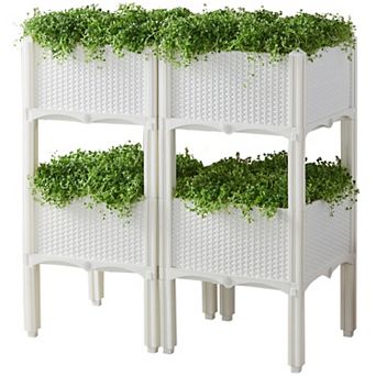 Brylanehome Interchangeable Raised Planters — Set Of 4
