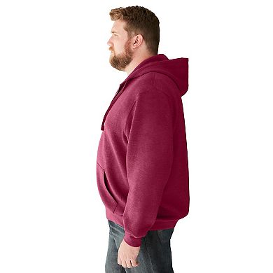 Kingsize Men's Big & Tall Fleece Zip-front Hoodie