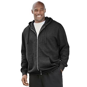 KingSize Men's Big & Tall Fleece Zip-Front Hoodie