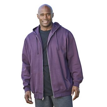KingSize Men's Big & Tall Fleece Zip-Front Hoodie