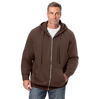 KingSize Men's Big & Tall Fleece Zip-Front Hoodie