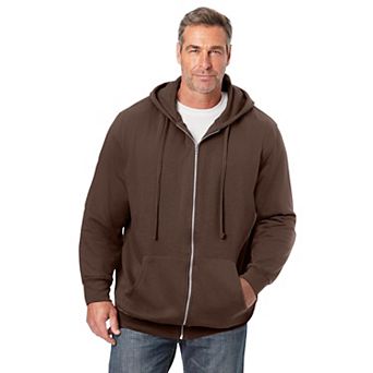 Kingsize Men's Big & Tall Fleece Zip-front Hoodie