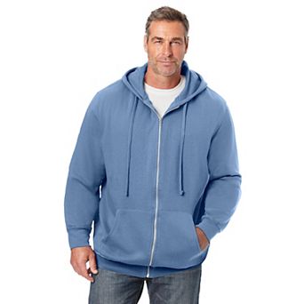 KingSize Men's Big & Tall Fleece Zip-Front Hoodie