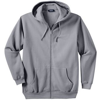 KingSize Men's Big & Tall Fleece Zip-Front Hoodie
