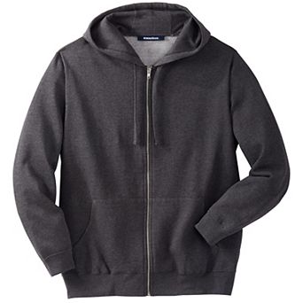 KingSize Men's Big & Tall Fleece Zip-Front Hoodie