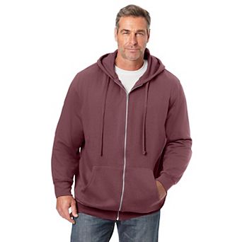 KingSize Men's Big & Tall Fleece Zip-Front Hoodie