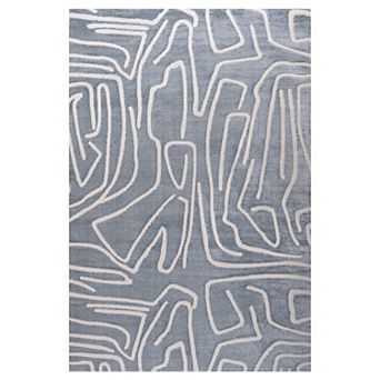 Alcina Modern Scandinavian Graphic Lines High-low Area Rug