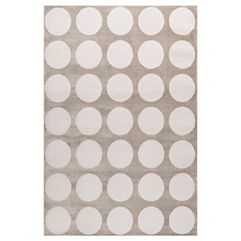 Adrian Modern Geometric Circle Dot High-low Area Rug