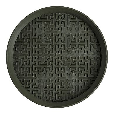 Drew 8.4" Modern Geometric Indoor 3d Printed Plant Saucer