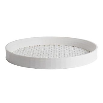 Drew 8.4" Modern Geometric Indoor 3d Printed Plant Saucer