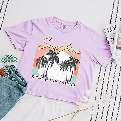 Sunshine State of Mind Relaxed Fit Cropped Tee