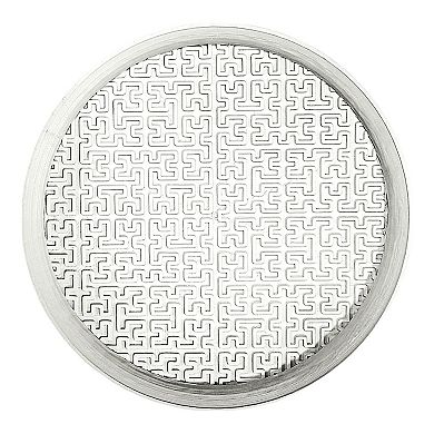 Drew 6.5" Modern Geometric Indoor 3d Printed Plant Saucer