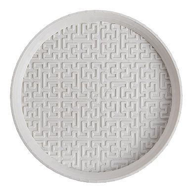 Drew 6.5" Modern Geometric Indoor 3d Printed Plant Saucer