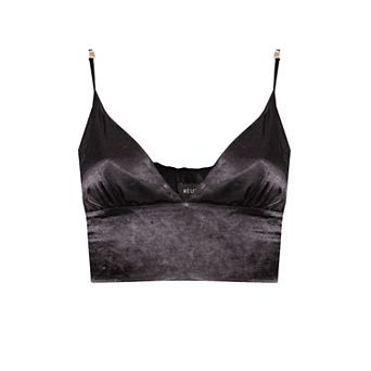 Avril Crop Top in Black