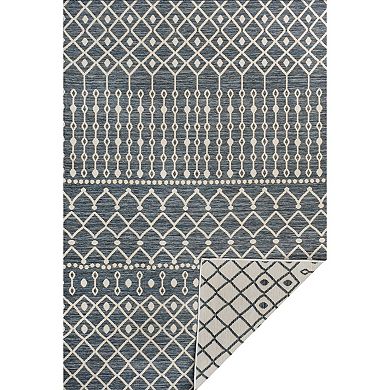 Zana Modern Geometric Moroccan Reversible Machine-washable Indoor/outdoor Area Rug