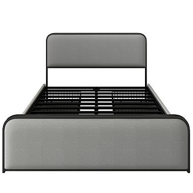 Merax Modern Metal Bed Frame With 4 Storage Drawers