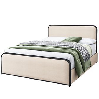 Merax Modern Metal Bed Frame With 4 Storage Drawers