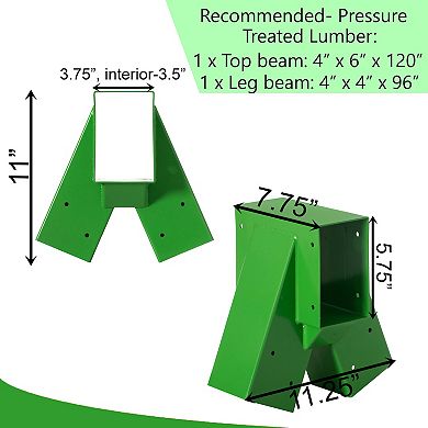 Easy Installation A-frame Middle Swing Set Brackets For Outdoor Swing