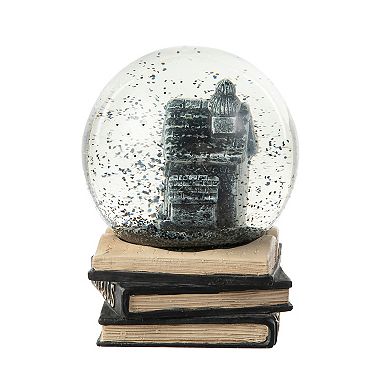 Glitzhome 100mm Haunted House Water Globe, Halloween Polyresin Tabletop Decor