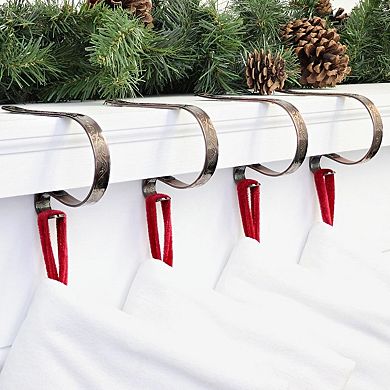 MantleClip® Stocking Holder 4-pack