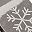 Silver With Snowflakes