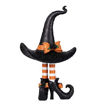 Witch Hat with Legs Figurine Tabletop and Mantel Decor