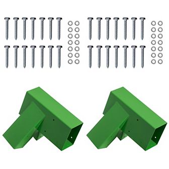 Set Of 2 Heavy-duty Durable And Rust Resistant Steel A-frame End Swing Brackets