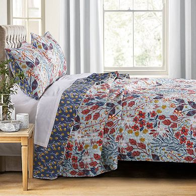 Barefoot Bungalow Perry Floral Print Reversible Perfect Pillow Sham